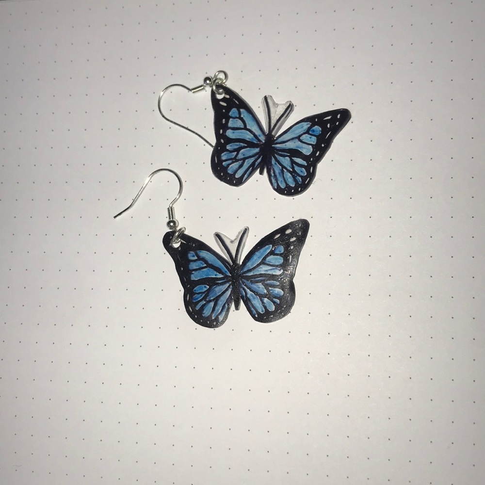 Custom Butterfly earrings!